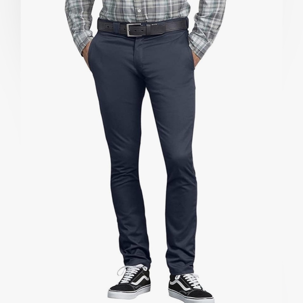 NEW DICKIES SKUNNY FIT CHINOS (33”W BY 30” L)